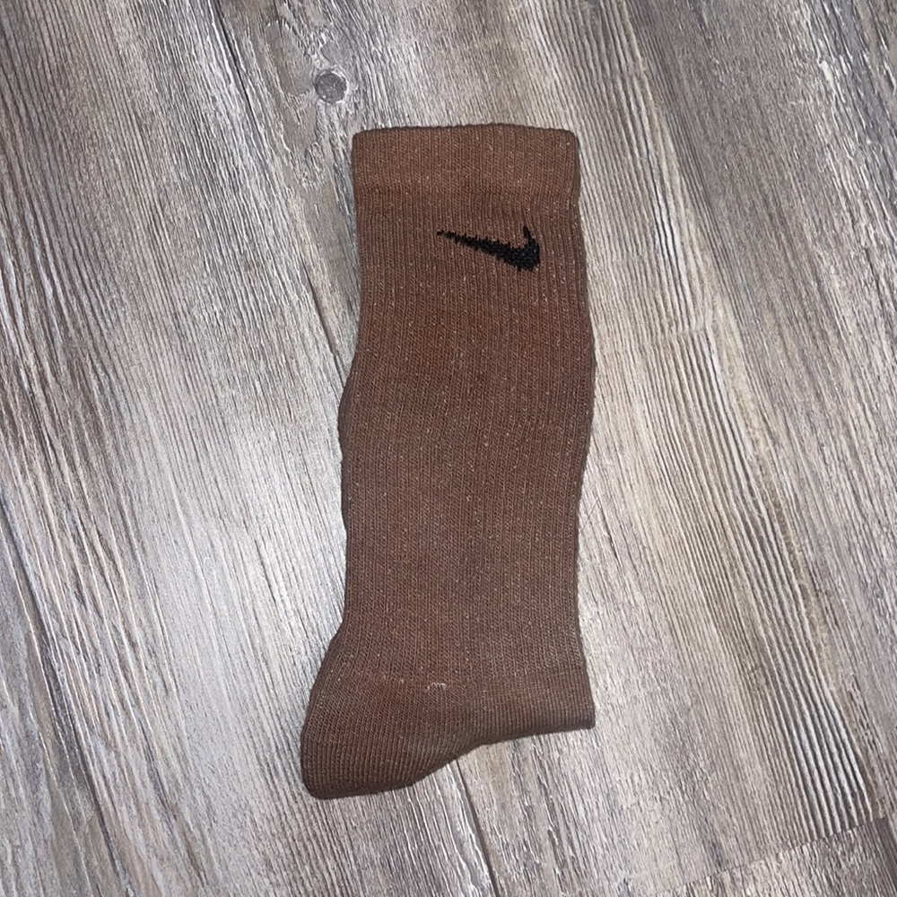 Chocolate Authentic Hand Dyed Nike Socks